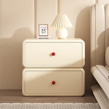 实木床头柜小型简约现代新款卧室收纳柜轻奢高级感奶油风小柜子
