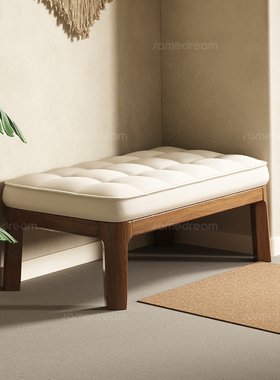 实木换鞋凳家用门口窄软包入户穿鞋凳进门一体鞋柜可坐鞋架长条凳