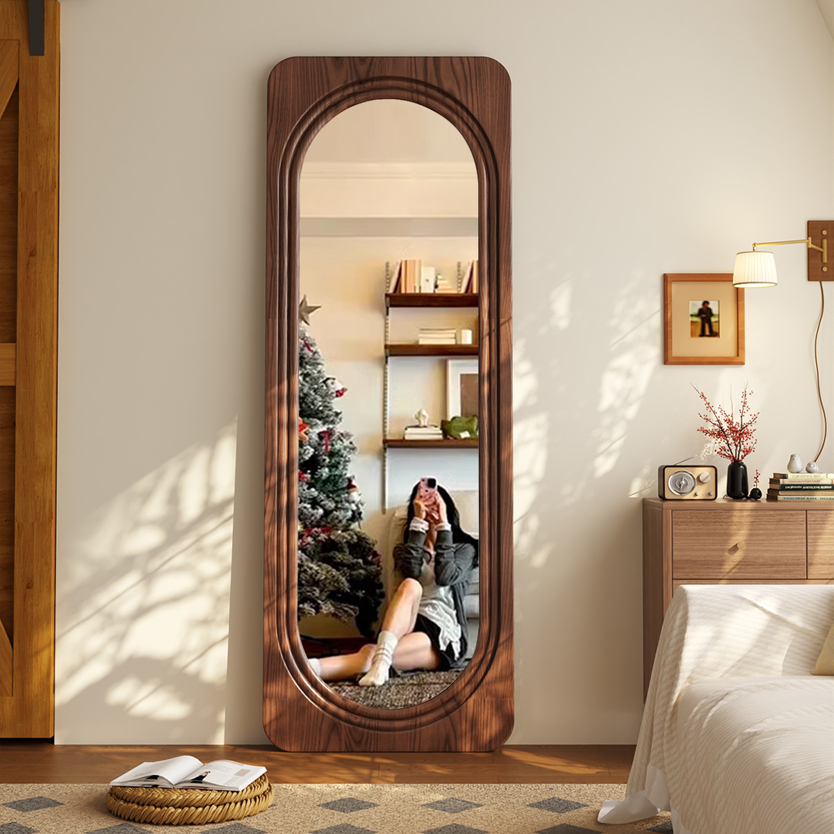 ins风全身镜挂墙落地两用穿衣镜