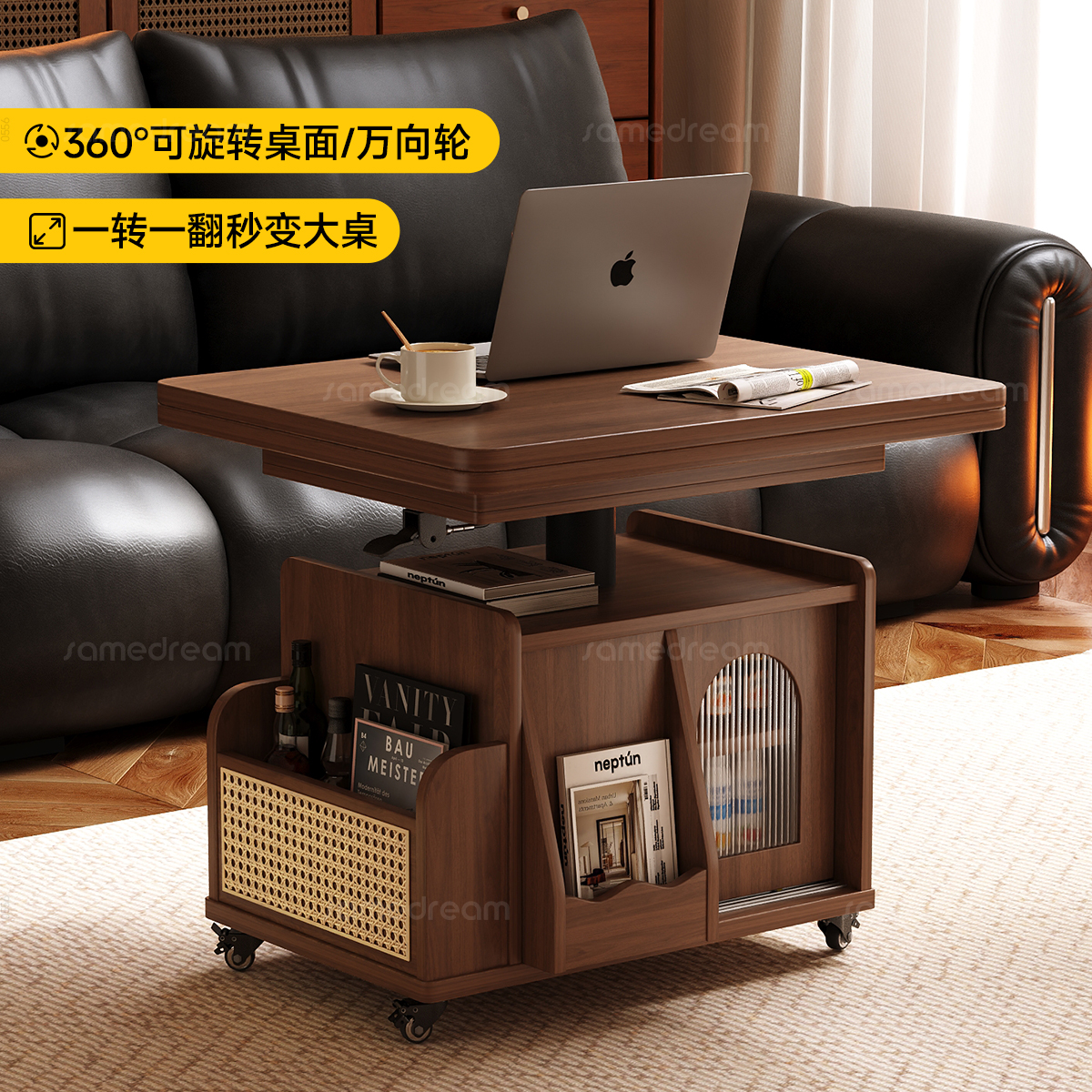 可移动折叠茶几客厅家用沙发边几