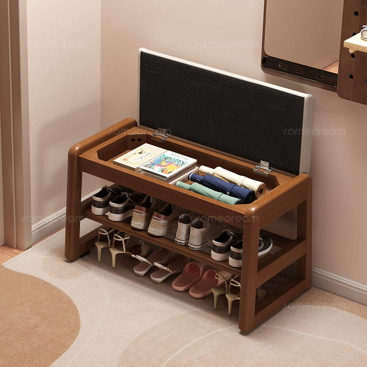 入户门换鞋凳轻奢高级感家用门口