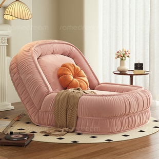 三梦大型人类狗窝懒人沙发可睡可躺榻榻米折叠卧室大沙发单人沙发