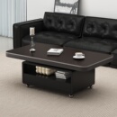 可移动茶几客厅家用高级感轻奢风小户型意式 极简岩板茶台阳台茶桌