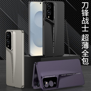 适用三星s25edge手机壳肤感磨砂防指纹超薄硬壳Galaxy 男女外壳 S9370刀锋战士秒变保时捷镜头全包保护套新款