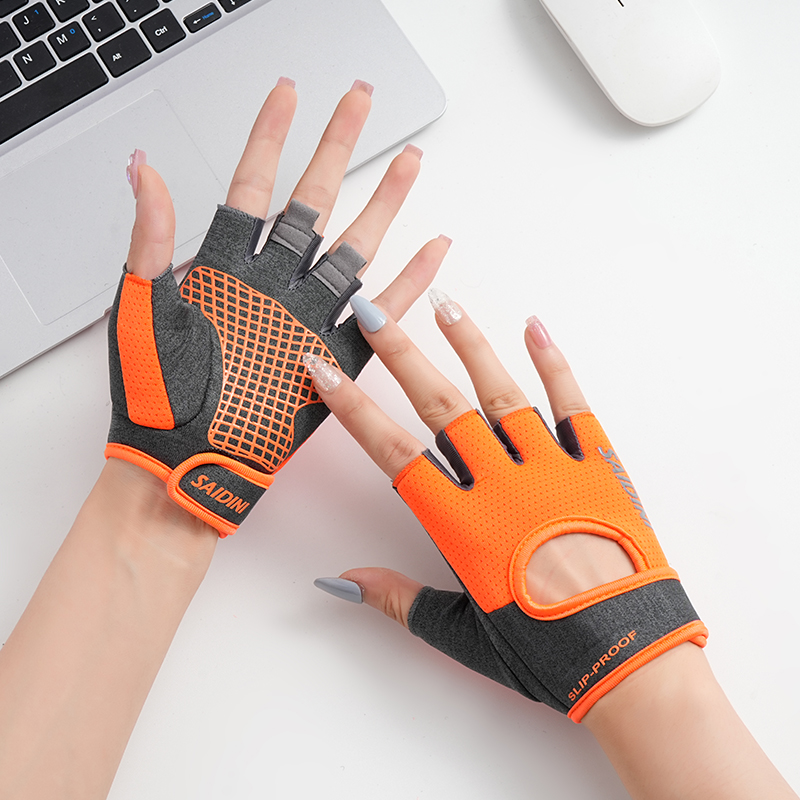 健身手套女薄壶铃提壶训练瑜伽运动护具男半指户外骑行防滑防起茧