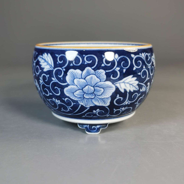 马说盆器之美 大德堂手工坯手绘青花分水芙蓉花纹艺术花盆 有证书,鲜花速递/花卉仿真/绿植园艺,花盆,淘宝优惠券,粉丝福利购,淘宝优惠卷