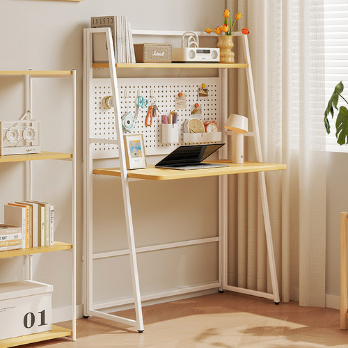 免安装折叠书桌双层洞洞板学习桌