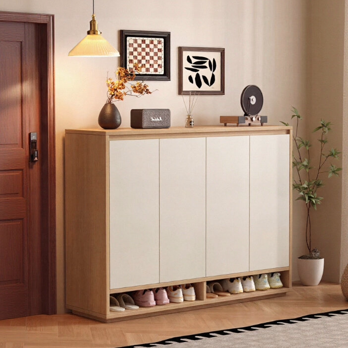鞋柜家用门口入户2025新款实木走廊入门楼道外玄关柜一体靠墙收纳,住宅家具,鞋柜,淘宝优惠券,粉丝福利购,淘宝优惠卷