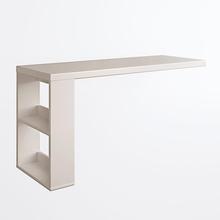 飘窗桌卧室实木书桌书架一体搭台桌窗台工作台长条转角L型电脑桌