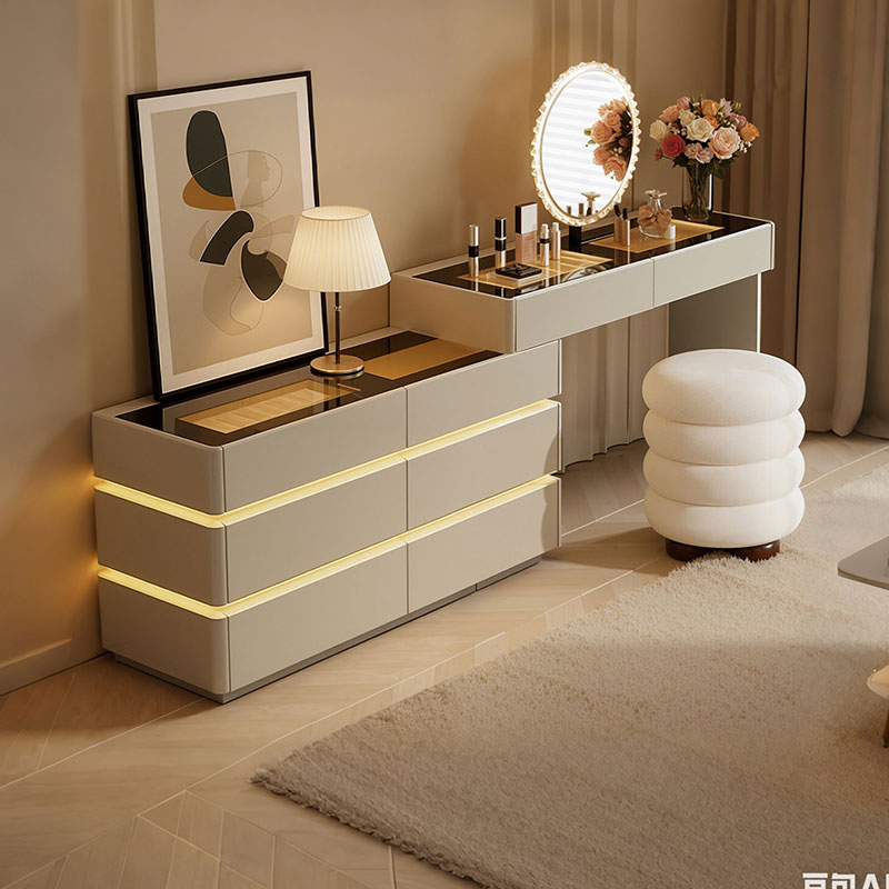 【2025新款】意式轻奢天窗梳妆台