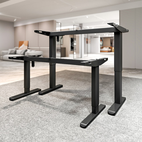 智能电动升降桌支架实木电脑桌书桌卧室家用学习桌办公桌子工作台