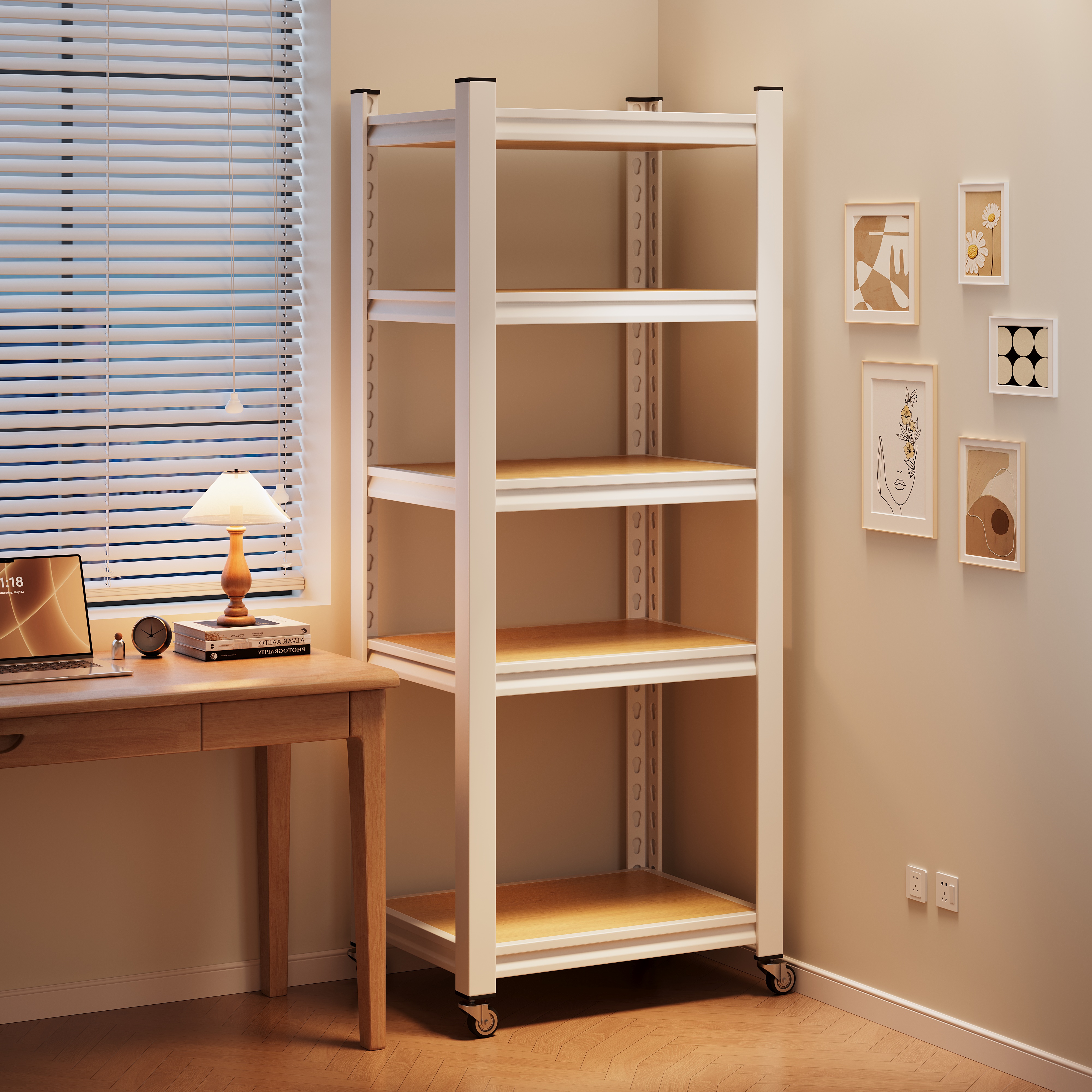 【一架可用20年】转角落地置物架