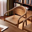 实木椅子家用靠背椅舒美特椅办公中古扶手餐椅主人茶椅书桌椅新款