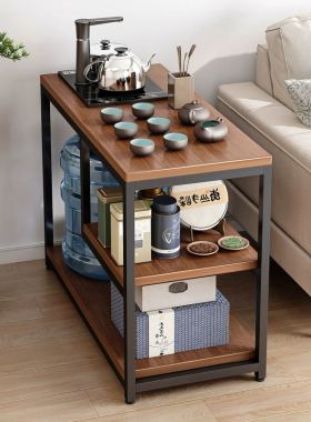 家用小茶桌茶台桌子沙发边几侧边柜茶水柜现代简约简易移动小茶几