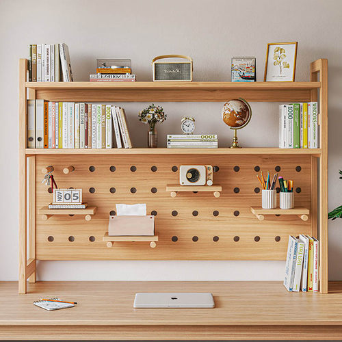 洞洞板书架桌面置物架书桌上多层书桌收纳层架子简易学生电脑整理