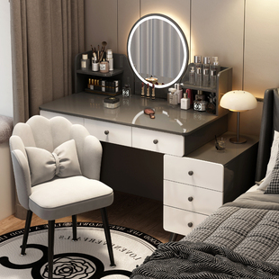 梳妆台化妆桌现代卧室简约2025新款小户型轻奢高级感床头柜一体