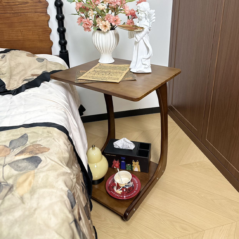 【全实木】移动茶边几小桌子