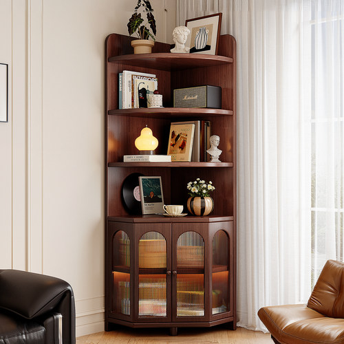 全实木！角柜转角置物架！包安装