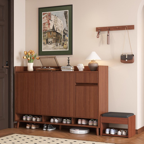 实木鞋柜【送货上门+五年质保】