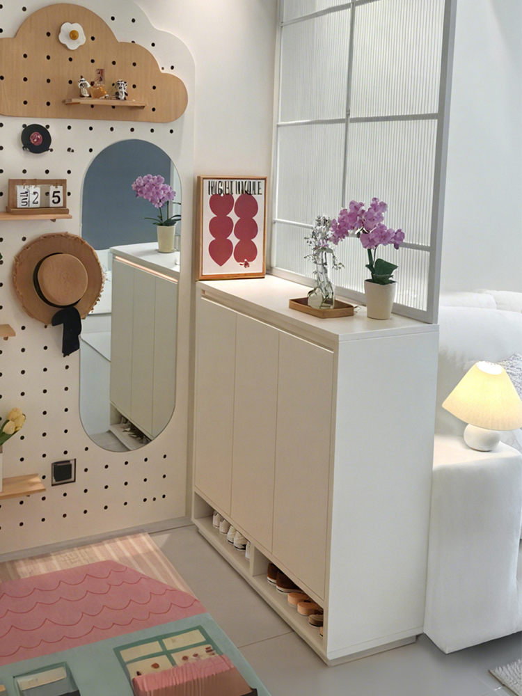 鞋柜隔断家用门口玄关一体室内客厅隔断柜2025新款入户收纳储物柜