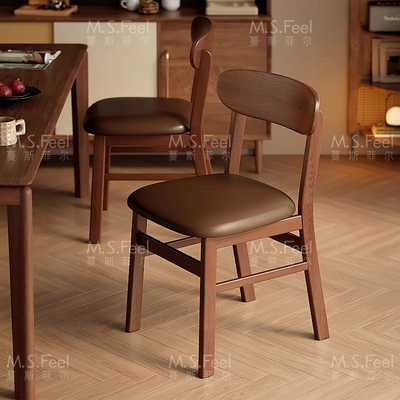 央妈推荐实木软包复古餐椅
