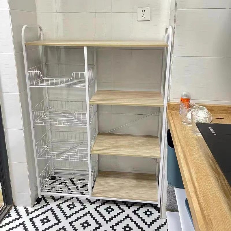 移动厨房菜篮子置物架家用简易货架落地式多层蔬菜收纳多功能架子,厨房/烹饪用具,厨房置物架/置物柜/角架,淘宝优惠券,粉丝福利购,淘宝优惠卷