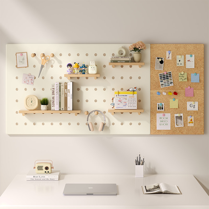 免打孔软木洞洞板墙面装饰