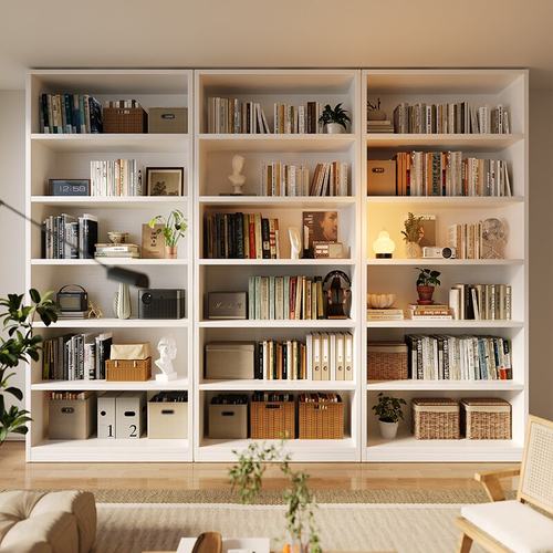 【送货上门】实木书架一体整墙