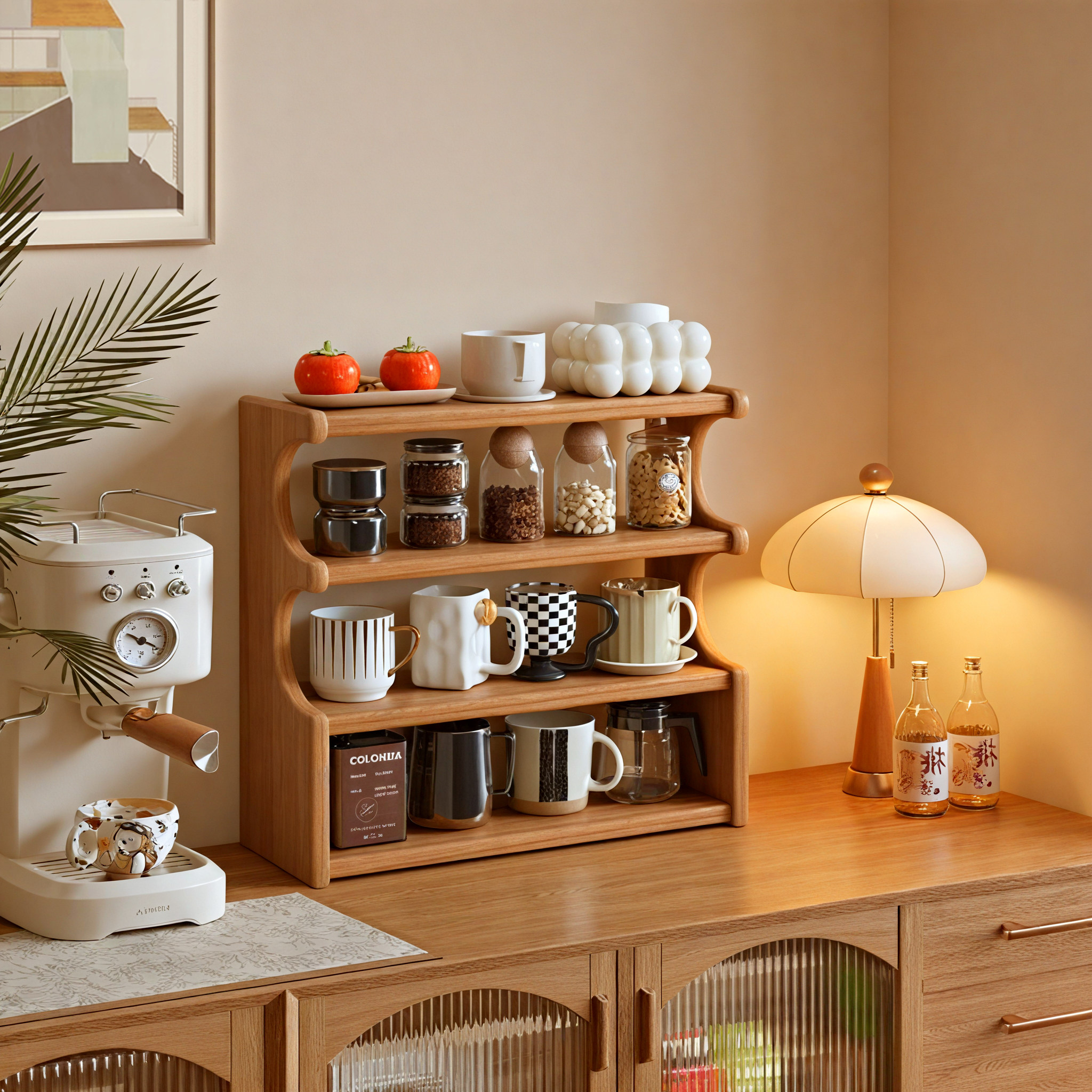 实木杯架桌面水杯茶杯茶具放置架咖啡杯餐桌杯子收纳餐边柜置物架,家庭/个人清洁工具,杯架,淘宝优惠券,粉丝福利购,淘宝优惠卷