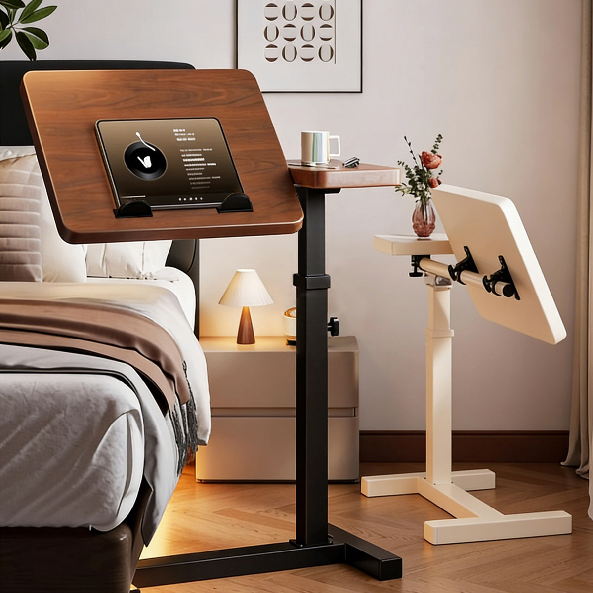 可移动升降桌子工作台沙发边几小户型电脑桌卧室家用懒人床边桌