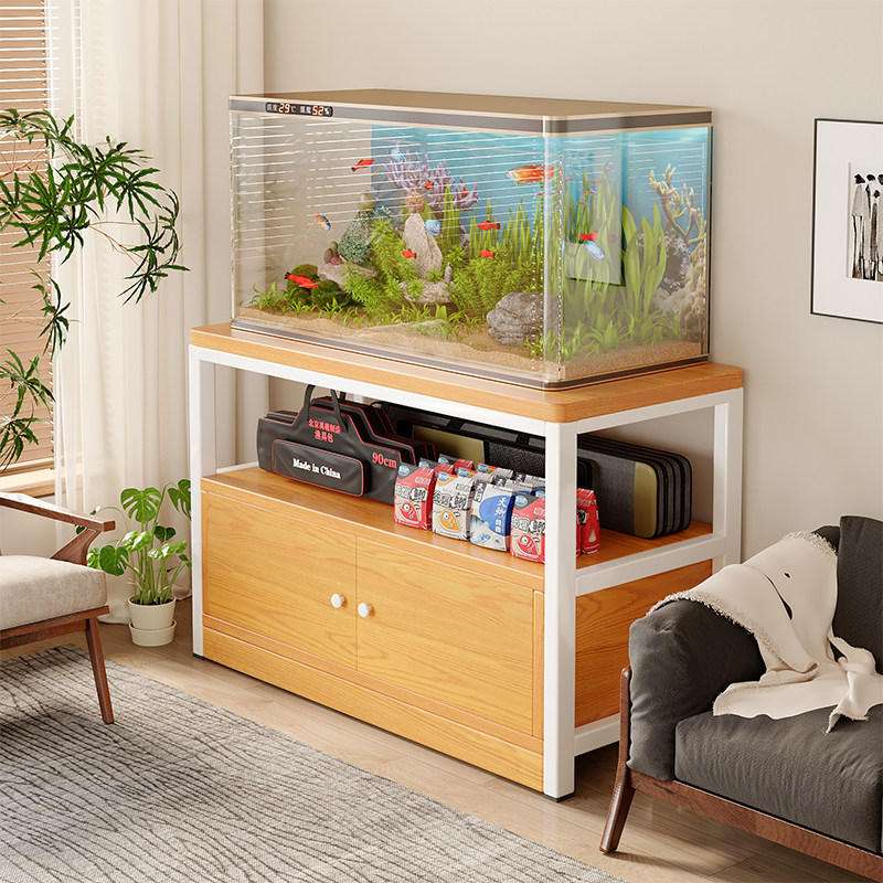 鱼缸架底柜架子置物架客厅柜子储物柜落地矮柜收纳柜多层2024新款
