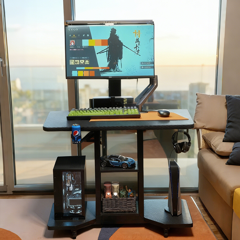 小型电脑桌电竞桌可移动游戏基站