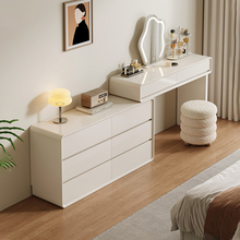 云瓷实木梳妆台斗柜一体化妆桌卧室现代简约2025新款床尾置物柜