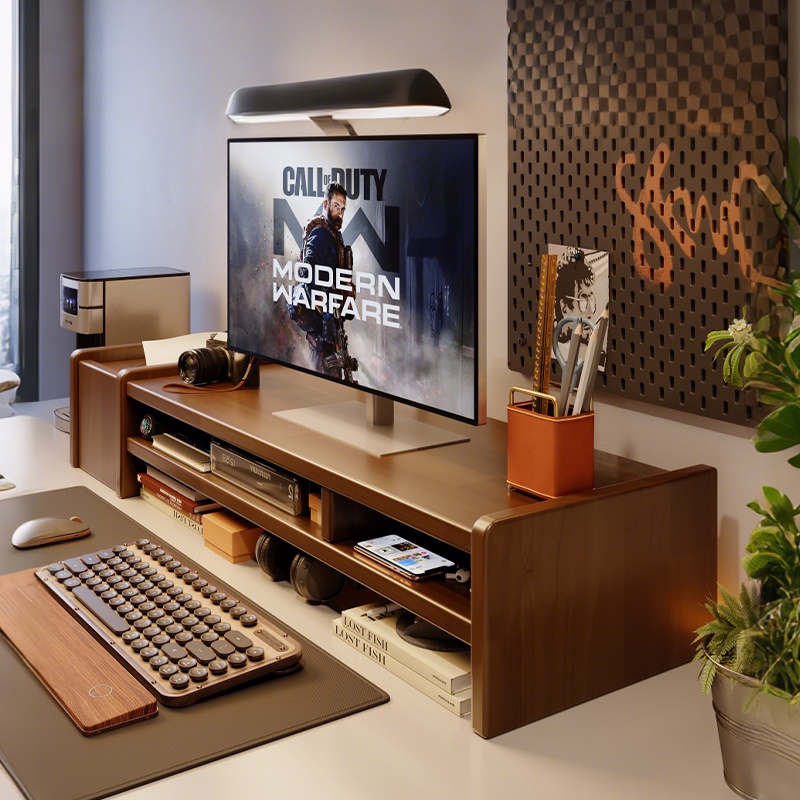 【3A级橡胶木】高颜值桌面置物架