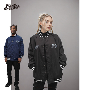 FUNKYSTYLE国潮刺青bboy奇卡诺popping美式西海岸棒球服夹克外套