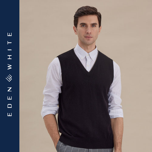 圣雪绒100%羊绒背心保暖基本款