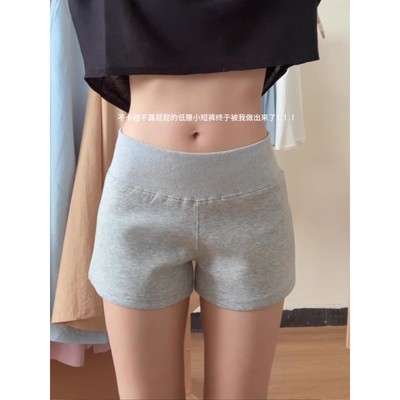 灰色运动短裤女夏季薄款