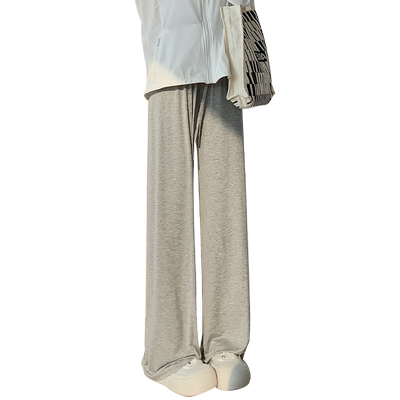 直筒拖地休闲冰丝防晒裤