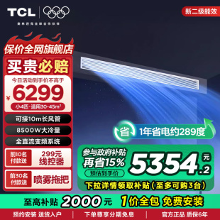 风管机 TCL中央空调一拖一变频冷暖4匹二级能效客厅家用嵌入式