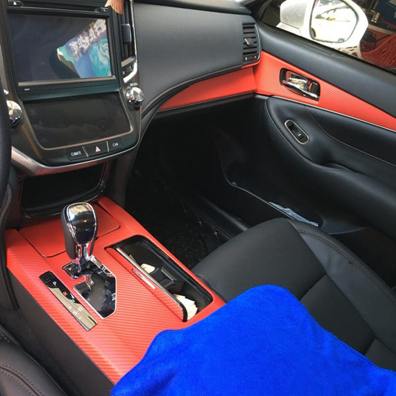 适用于于15-17新款皇冠改装内饰贴纸14代皇冠装饰中控排档改色膜