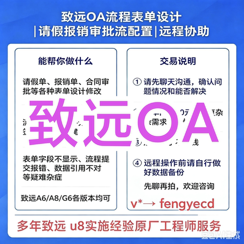 致远oa系统流程表单设计请假报销合同项目管理审批流配置远程协助