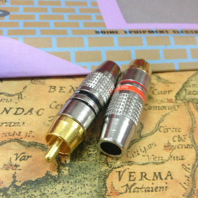 特价冲冠270RCA免焊插头RCA端子同轴线插头 莲花插头 rca螺丝插头