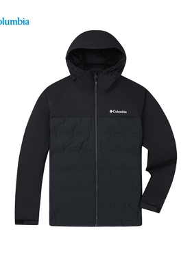 哥伦比亚户外25秋冬新品男无缝热压金点防水650鸭绒羽绒服XE4190