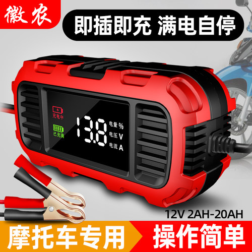 徽农摩托车电瓶充电器