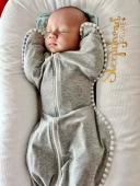 澳洲原单 襁褓宝宝防踢被四季 新生婴儿防惊跳睡袋春秋薄款 投降式