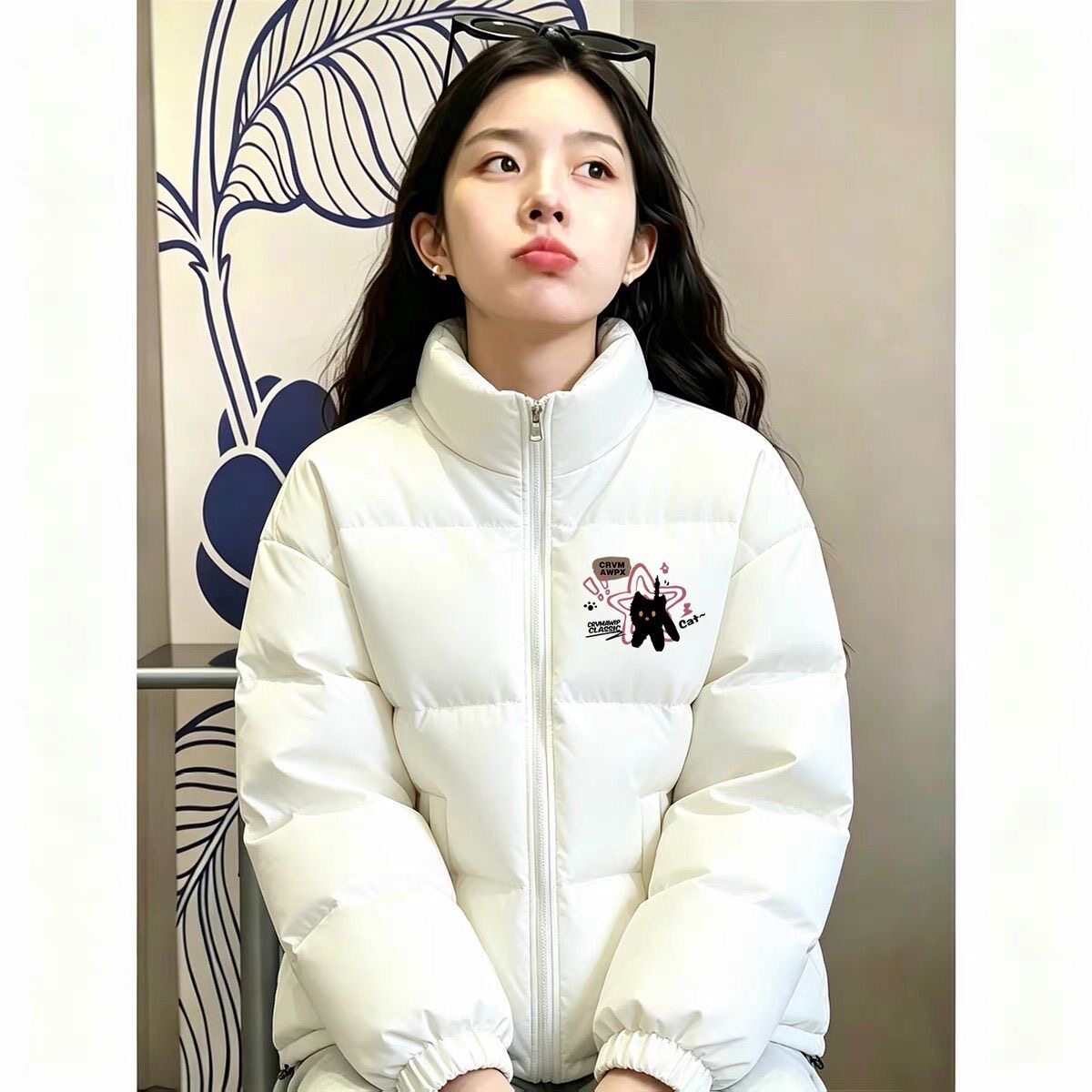 潮流时尚羽绒棉服女秋冬季2026新款复古风面包服小个子初中生外套