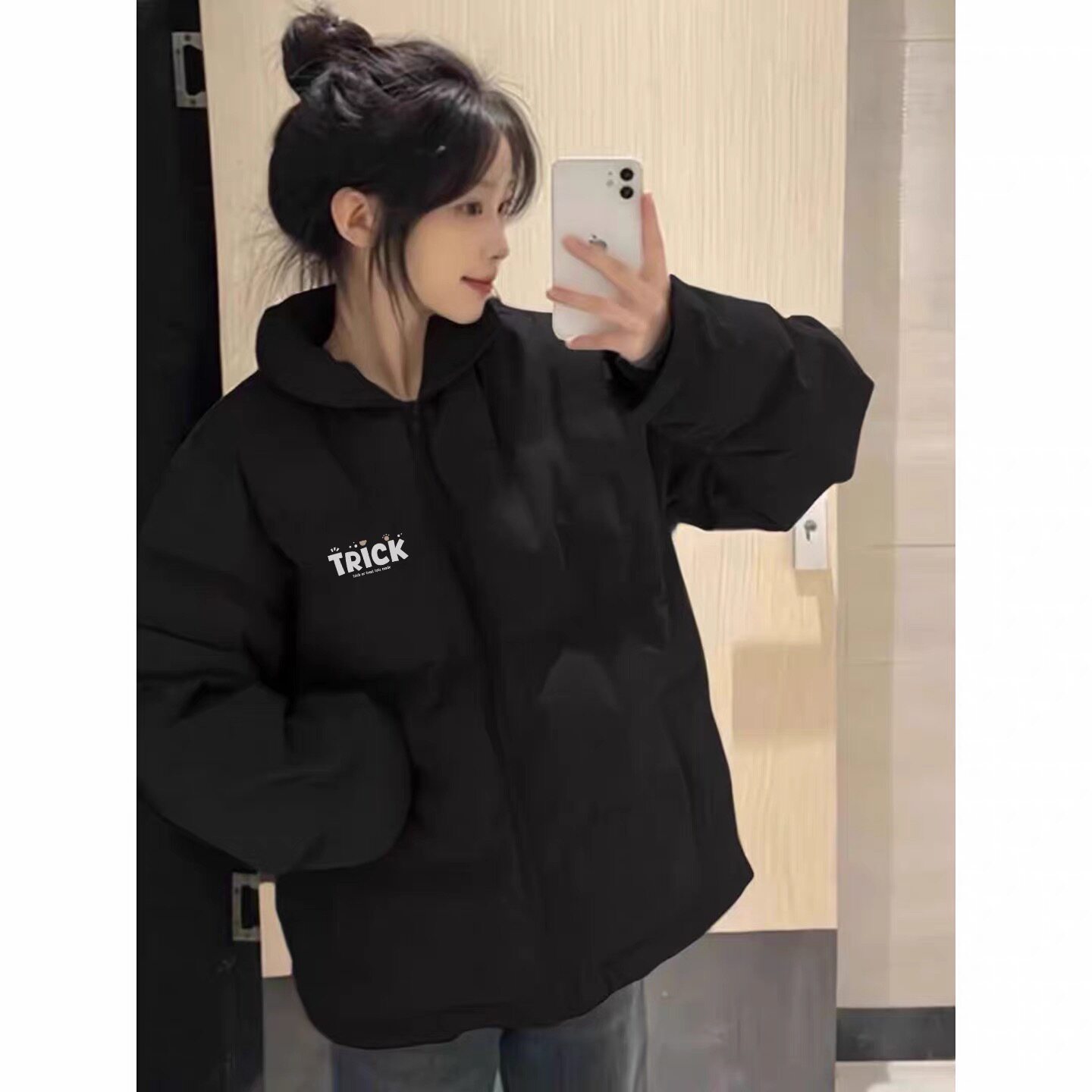个性美式羽绒棉服女款冬季2026新款流行时尚面包服不臃肿加厚外套