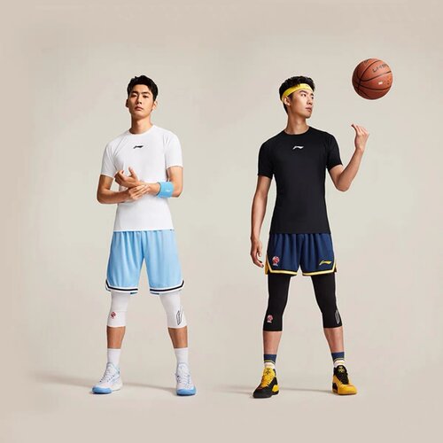 正品李宁CBA专业篮球系列夏季健身紧身运动速干短袖T恤AUDV069