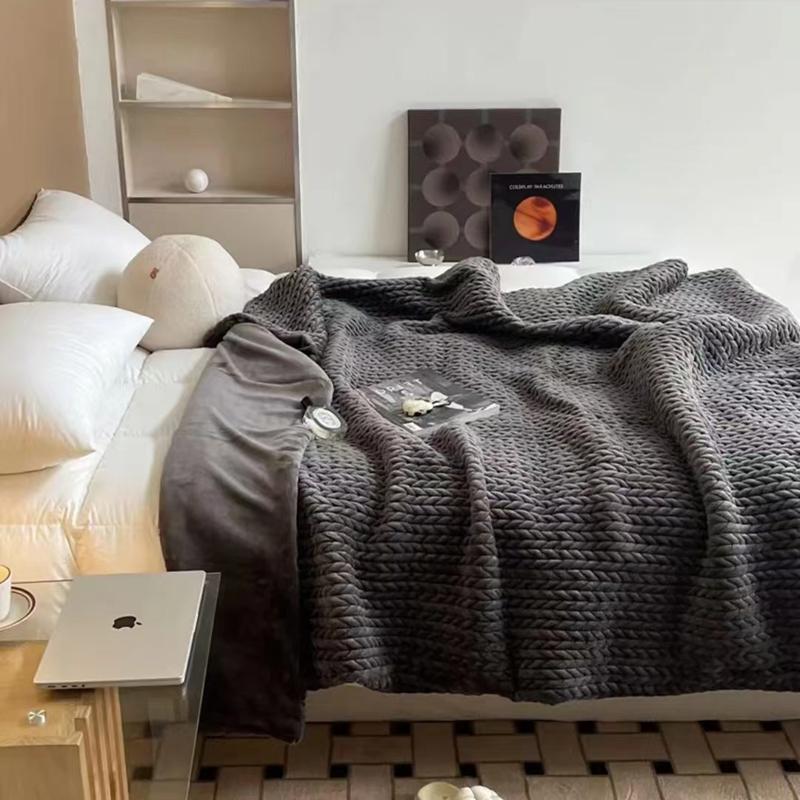 秋冬季毯子单人午休盖毯活动礼品毛毯麦穗毯子空调双面绒毯150*2m