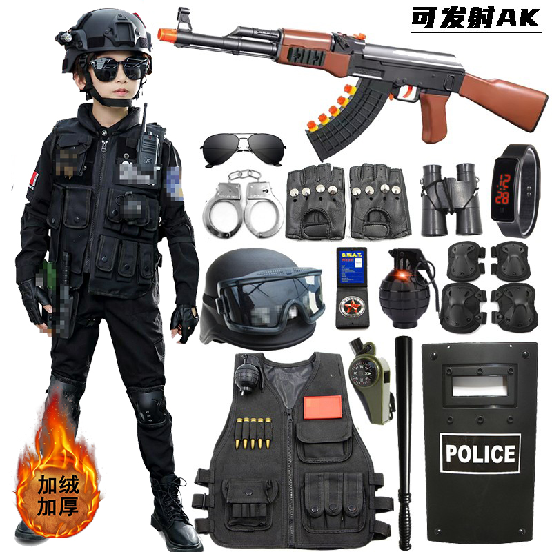 cs特警衣服加绒小警察装备